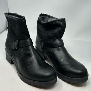Aldo Women's Black Moto Ankle Boots Size 10
